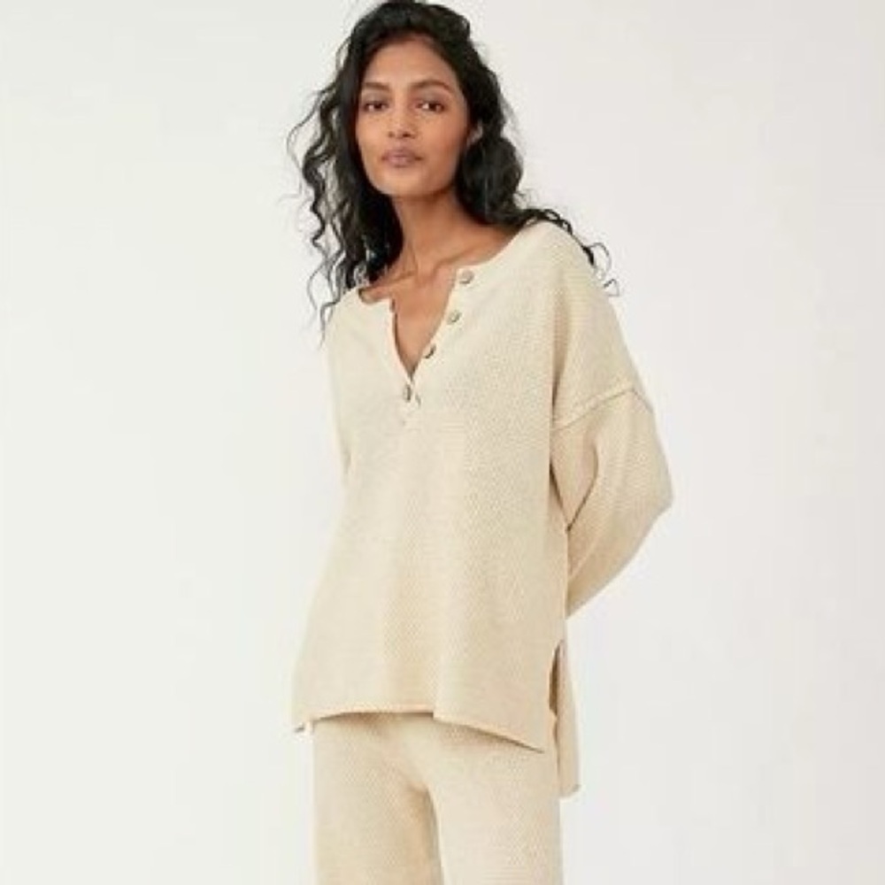 100% Cotton Free People FP Beach Hailee Sweater Top